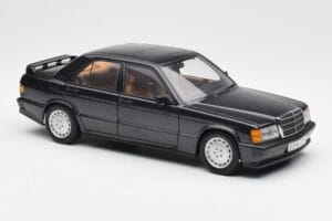 Mercedes 190E 2.3-16 W201 Albastru Negru Metallic AUTOart 1:18 76122 Metal - imaginea 6 din 8