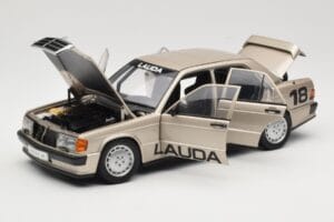 Mercedes 190E 2.3-16 W201 #1 N. Lauda Race of Champions Nurburgring 1984 AUTOart 1:18 88431 Metal - imaginea 2 din 8