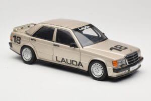 Mercedes 190E 2.3-16 W201 #1 N. Lauda Race of Champions Nurburgring 1984 AUTOart 1:18 88431 Metal - imaginea 6 din 8