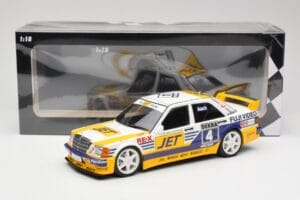 Mercedes 190E 2.5-16 EVO 1 W201 Team MS-Jet #4 R. Asch DTM 1989 Minichamps 1:18 155893604 Metal - imaginea 6 din 6
