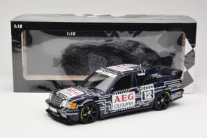 Mercedes 190E 2.5-16 EVO 1 W201 Team Snobeck #12 A. Cudini DTM 1989 Minichamps 1:18 155893612 Metal - imaginea 6 din 6