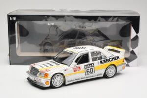 Mercedes 190E 2.5-16 EVO I W201 #60 Team AMG Mercedes K. Wendlinger DTM 1990 Minichamps 1:18 155903660 Metal - imaginea 6 din 6