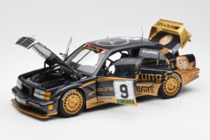 Mercedes 190E 2.5-16 Evo II #9 K. Ludwig Macau GP 3rd Place 1991 AUTOart 1:18 89135 Metal - imaginea 2 din 8