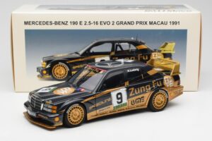 Mercedes 190E 2.5-16 Evo II #9 K. Ludwig Macau GP 3rd Place 1991 AUTOart 1:18 89135 Metal - imaginea 8 din 8