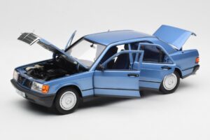 Mercedes 190E W201 Diamond Albastru Ediție Dealer Norev 1:18 B66040661 Metal - imaginea 2 din 8