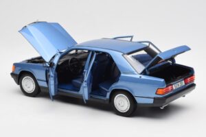 Mercedes 190E W201 Diamond Albastru Ediție Dealer Norev 1:18 B66040661 Metal - imaginea 5 din 8
