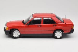 Mercedes 190E W201 Roșu Minichamps 1:18 155037000 Metal - imaginea 3 din 6
