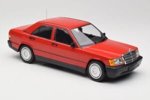 Mercedes 190E W201 Roșu Minichamps 1:18 155037000 Metal - imaginea 4 din 6
