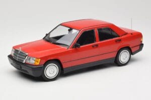 Mercedes 190E W201 Roșu Minichamps 1:18 155037000 Metal