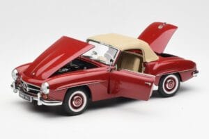 Mercedes 190SL W198 Roșu AUTOart 1:18 76116 Metal - imaginea 2 din 8