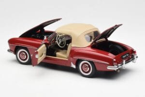 Mercedes 190SL W198 Roșu AUTOart 1:18 76116 Metal - imaginea 5 din 8