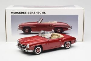 Mercedes 190SL W198 Roșu AUTOart 1:18 76116 Metal - imaginea 8 din 8