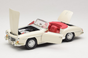 Mercedes 190SL Alb Maisto 1:18 50274 Metal - imaginea 2 din 8