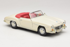 Mercedes 190SL Alb Maisto 1:18 50274 Metal - imaginea 6 din 8