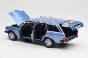 Mercedes 200 S123 T-Model Diamond Albastru Ediție Dealer Norev 1:18 B66040671 Metal - imaginea 5 din 8