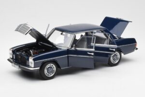 Mercedes 200 W114 Midnight Albastru Ediție Dealer Norev 1:18 B66040694 Metal - imaginea 2 din 8