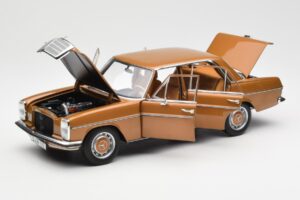 Mercedes 200 W115 Bycane Auriu Ediție Dealer Norev 1:18 B66040665 Metal - imaginea 2 din 8
