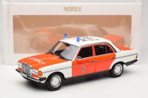 Mercedes 200 W123 Ambulanță Alb Norev 1:18 183834 Metal - imaginea 8 din 8