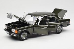 Mercedes 200 W123 Cypress Verde Metalizat Ediție Dealer Norev 1:18 B66040654 Metal - imaginea 2 din 8