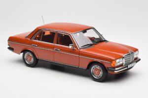 Mercedes 200 W123 English Roșu Ediție Dealer Norev 1:18 B66040653 Metal - imaginea 6 din 8
