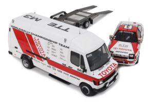 Mercedes 208D + Toyota Celica ST165 Gr.A RAC Safari 1990 Otto 1:18 OT480 Rășină - imaginea 2 din 4