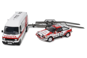 Mercedes 208D + Toyota Celica ST165 Gr.A RAC Safari 1990 Otto 1:18 OT480 Rășină - imaginea 3 din 4