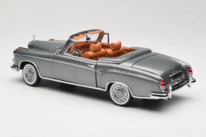 Mercedes 220 SE W128 Cabriolet Grey Metallic Sun Star 1:18 3352-M1 Metal - imaginea 7 din 8