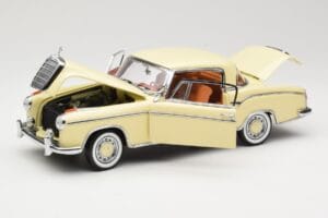 Mercedes 220 SE W128 Coupe Bej Sun Star 1:18 3562 Metal - imaginea 2 din 8