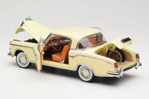 Mercedes 220 SE W128 Coupe Bej Sun Star 1:18 3562 Metal - imaginea 5 din 8