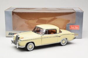 Mercedes 220 SE W128 Coupe Bej Sun Star 1:18 3562 Metal - imaginea 8 din 8
