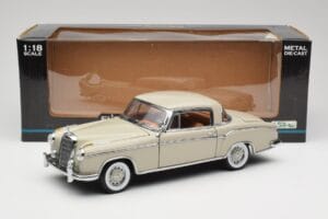 Mercedes 220 SE W128 Coupe Gri Deschis Sun Star 1:18 3568 Metal - imaginea 8 din 8