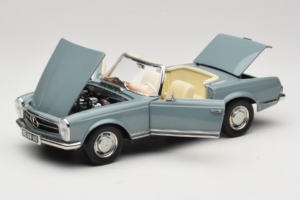 Mercedes 230 SL W113 Horizon Blue Norev 1:18 183992 Metal - imaginea 2 din 9
