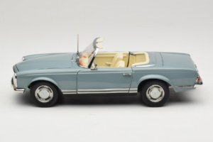 Mercedes 230 SL W113 Horizon Blue Norev 1:18 183992 Metal - imaginea 4 din 9