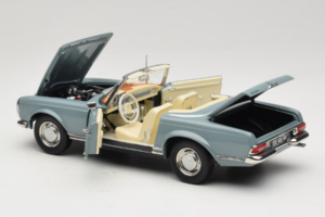 Mercedes 230 SL W113 Horizon Blue Norev 1:18 183992 Metal - imaginea 6 din 9