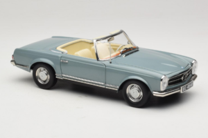 Mercedes 230 SL W113 Horizon Blue Norev 1:18 183992 Metal - imaginea 7 din 9