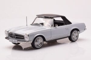 Mercedes 230 SL W113 Pagoda Gri Norev 1:18 183990 Metal - imaginea 3 din 8
