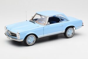 Mercedes 230 SL W113 Pagoda Horizon Albastru Ediție Dealer Norev 1:18 B66040633 Metal - imaginea 3 din 10