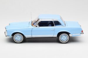 Mercedes 230 SL W113 Pagoda Horizon Albastru Ediție Dealer Norev 1:18 B66040633 Metal - imaginea 5 din 10