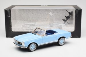 Mercedes 230 SL W113 Pagoda Horizon Albastru Ediție Dealer Norev 1:18 B66040633 Metal - imaginea 10 din 10