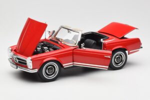 Mercedes 230 SL W113 Pagoda Roșu Norev 1:18 B660640596 Metal - imaginea 2 din 8