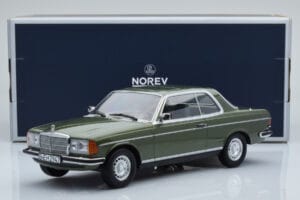 Mercedes 280 CE W123 Coupe Verde Norev 1:18 183704 Metal - imaginea 6 din 6