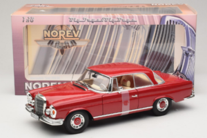 Mercedes 280 SE Coupe Roșu Norev 1:18 183527 Metal - imaginea 6 din 6