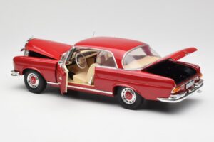 Mercedes 280 SE W108 Roșu Norev 1:18 193527 Metal - imaginea 5 din 8