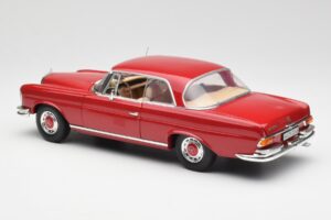 Mercedes 280 SE W108 Roșu Norev 1:18 193527 Metal - imaginea 7 din 8