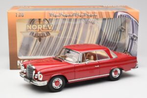 Mercedes 280 SE W108 Roșu Norev 1:18 193527 Metal - imaginea 8 din 8