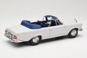Mercedes 280 SE W111 Cabriolet Gri Deschis Norev 1:18 183530 Metal - imaginea 3 din 8