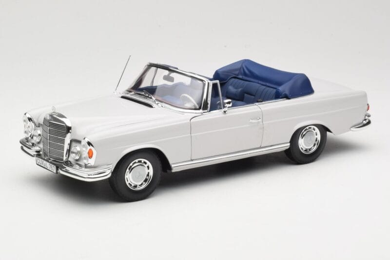 Mercedes 280 SE W111 Cabriolet Gri Deschis Norev 1:18 183530 Metal