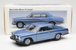 Mercedes 280C/8 W114 Coupe Albastru Metallic AUTOart 1:18 76187 Metal - imaginea 8 din 8