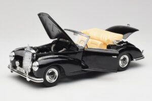 Mercedes 300 S W188 Cabriolet Negru Tchibo 1:18 36782 Metal - imaginea 2 din 8