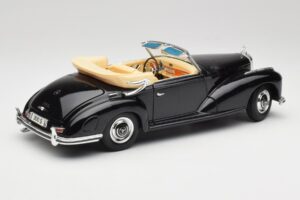 Mercedes 300 S W188 Cabriolet Negru Tchibo 1:18 36782 Metal - imaginea 3 din 8